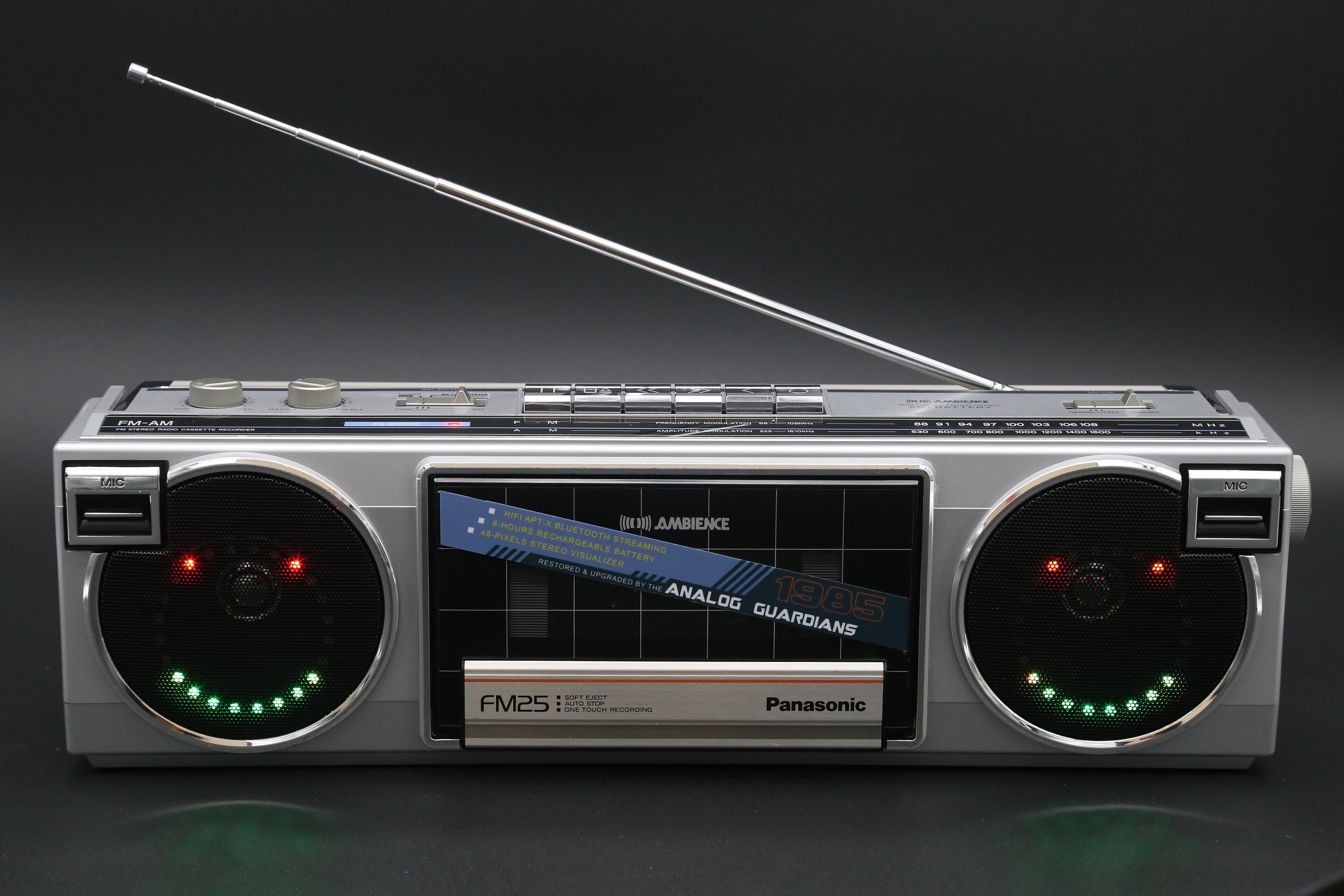 1985 Panasonic RX-FM25 Boombox, Upgraded With Bluetooth