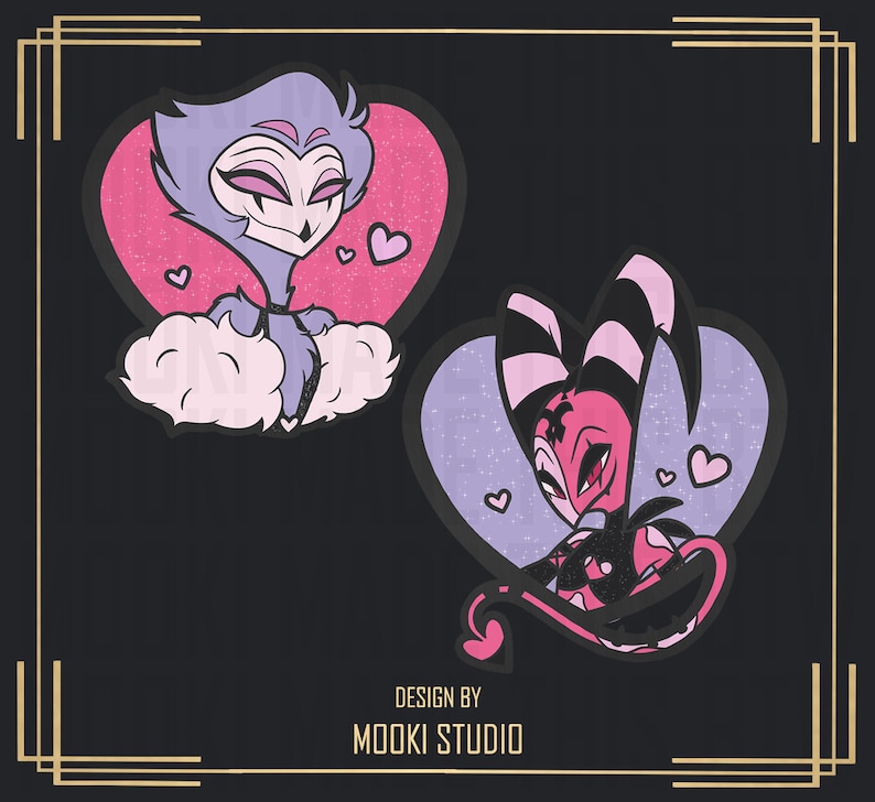 Stolitz Pin PRE-ORDER 1.5in Helluva Boss Valentines Blitz Blitzo Stolitz Heart Pin ...