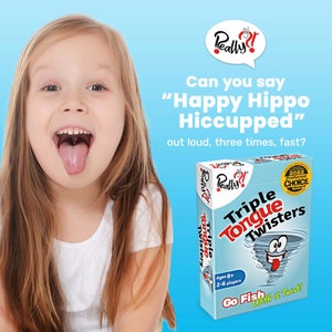 Jeu de cartes éducatif Twister langue pour enfants et adultes Hilarant et amusant pour tous les âges Orthophonie Linguistique Cadeau amusant pour toutes les vacances