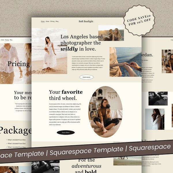 Squarespace Template Photographer | Photography Website | Wedding Photographer | Blog | Squarespace Photography Template | Photographers