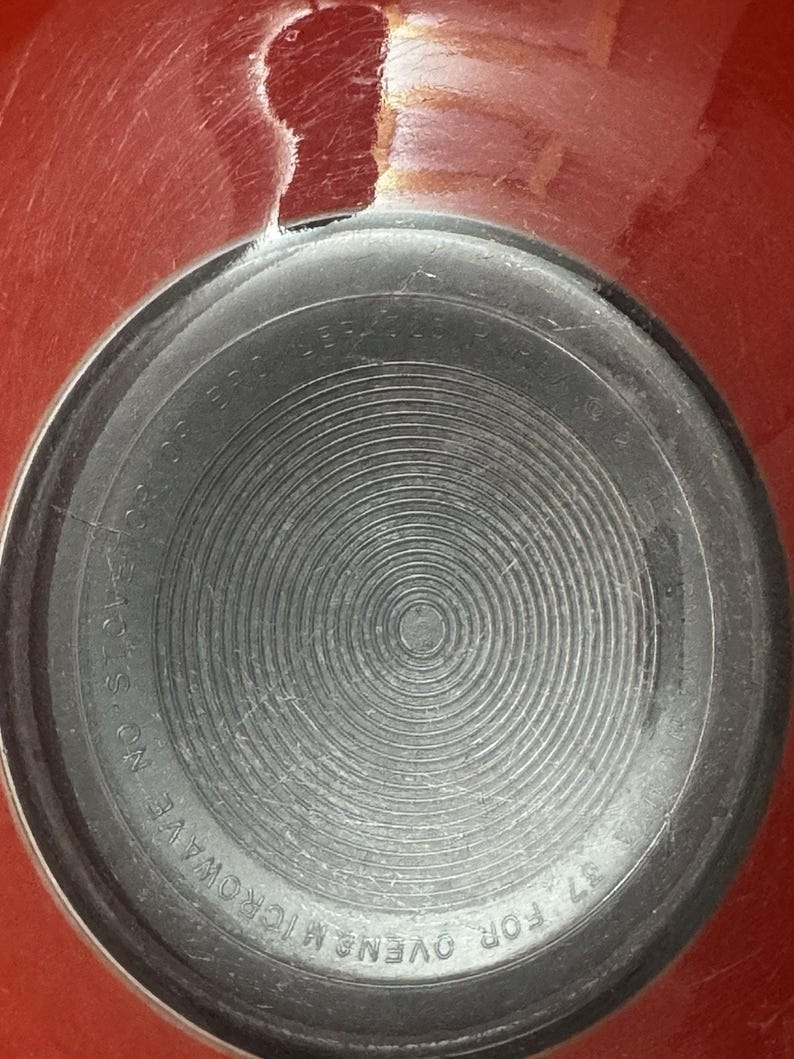 Vintage Pyrex Red Glass Clear Bottom Nesting Mixing Bowl #325 2.5L - Etsy