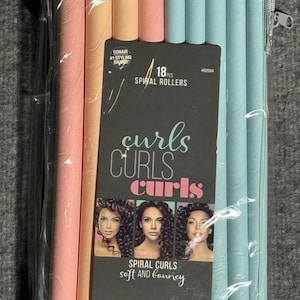 Conair, paquete de 18 rulos espirales, flexibles, suaves y elásticos - 62504