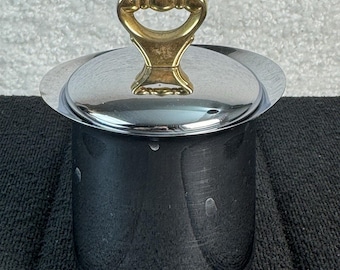 Vtg MCM Kromex Chrome Covered Sugar Dish
