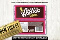 Digital PDF for Hershey's 1.55oz - Wonka Chocolate Bar Label - DIY Wrapper, Party Favor, Halloween, Birthday, Wedding - StockXplore