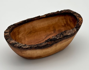 Rustic olive wood bowl, available in 3 sizes