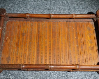 Handgesneden palissanderhouten dienblad Houten dienblad, decoratief dienblad Snackbord, theeblad