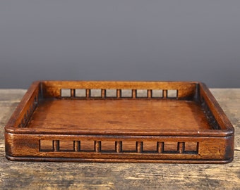 Hand carving Rosewood hollowed out tray Wooden Food Tray, Decorative Tray Snack plate