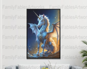 魔法の森のユニコーンのダウンロード：デジタルアート、すぐに