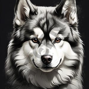 Wolf art print, digital download, wolf wall decor, animal lover gift, wolf digital art, printable animal poster