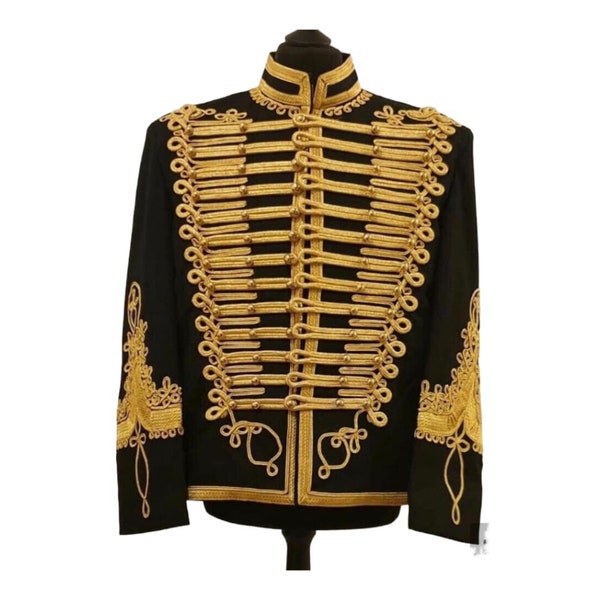 Napoleonic uniform Military jacket Vintage Hussar jacket Tunic pelisse Hendrix pipe Band jacket Available in all chest size 34” to 54” inch.