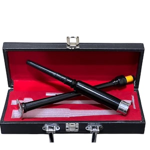 Handmade Cocus Wood Bagpipes Practice Chanter: 2 Reeds & Case