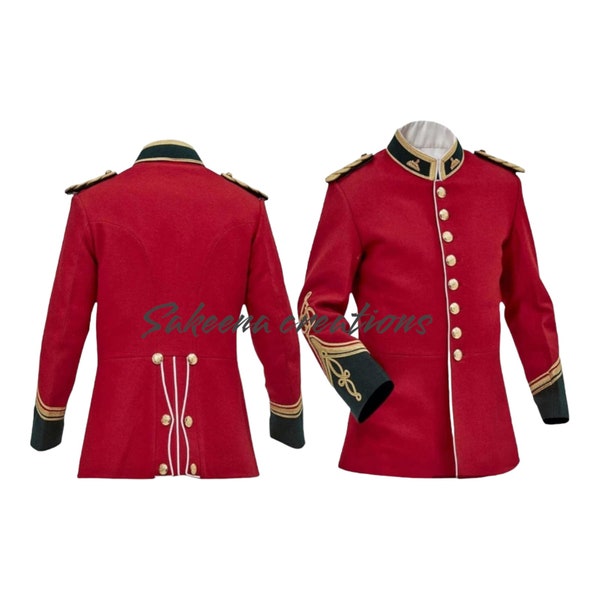 British Anglo Zulu War Jacket Vintage Officers Tunic Circa jacket for Men's and Women's Available in 6 Colors
