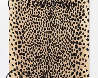 Tappeto in lana annodato a mano / Stampa leopardata, tappeto artigianale