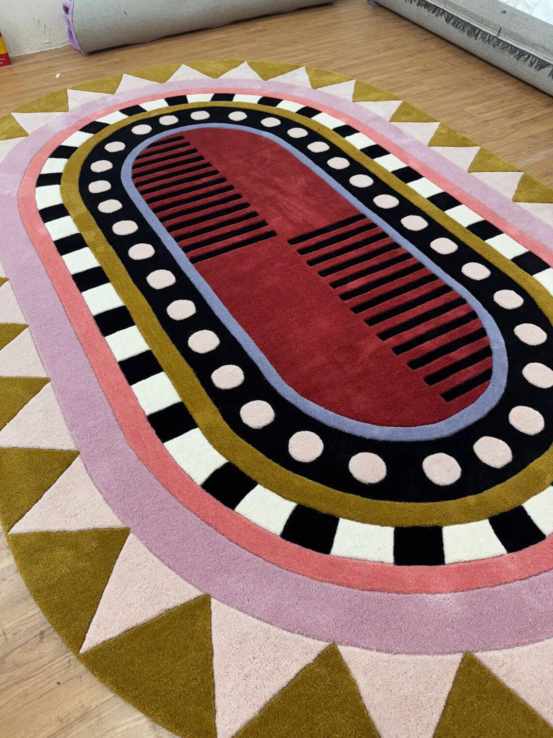 Hand-tufted Wool Area Rug: Modern Geometric Design - Etsy