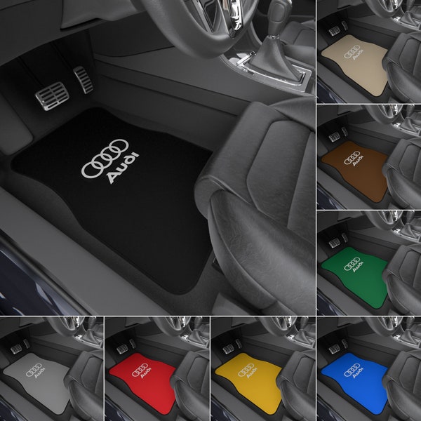 Audi Car Mats, Universal Car Floor Mats, Available Colors Options & Front-Rear Sets