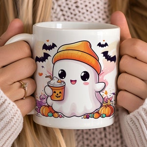Halloween Ghost Mug, Cute Ghost Mug, Cute Ghost Lover, Halloween Mug, Halloween Gifts, Spooky Season Mug, Ghost Lover Mug, Autumn Gifts