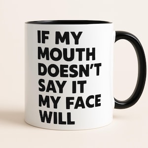 Funny Sarcastic Office Mug, Coworker Gift, Colleague Present, Secret Santa Cup, Work Humour, Face Quote