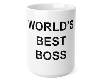 'S Werelds beste baasmok, The Office TV Show, door Michael Scott geïnspireerde koffiekop, mok Dunder Mifflin, cadeau voor kantoorfans, Dwight Schrute Gifts