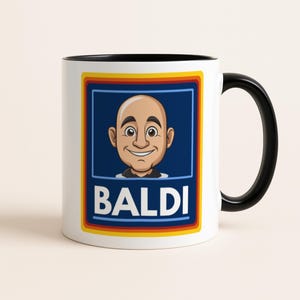 Baldi Aldi Parody Mug – Gift for Bald Guys, Aldi Coffee Cup, Hilarious Gift for Him, Bald Humor Novelty Mug, Bald Dad Mug, Bald Joke Present