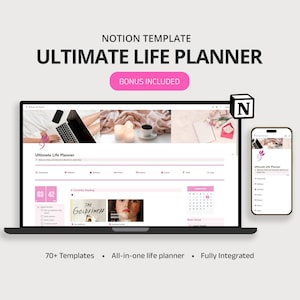 That Girl Planner, Aesthetic Notion Template, Girl Digital Planner, Ultimate Notion Dashboard, iPad Planner, Personal Planner ADHD Planner