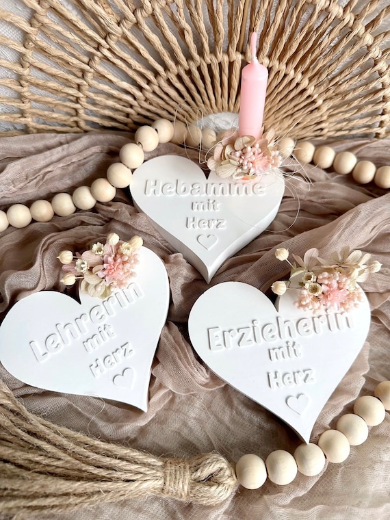 Silikon-Seifenform Herz - Stricken Form 8,5x9,5cm