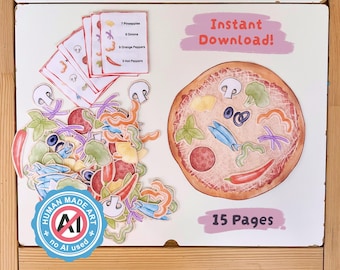 Build Your Own Pizza - Printable Activity - Instant Download