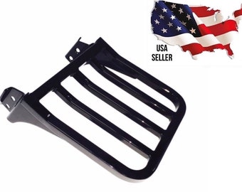 Gloss Black Luggage Rack Harley Softail heritage Fat Bad Boy 53862-00 Night Train sportster xl 883 1200 dyna nightster iron low street bob