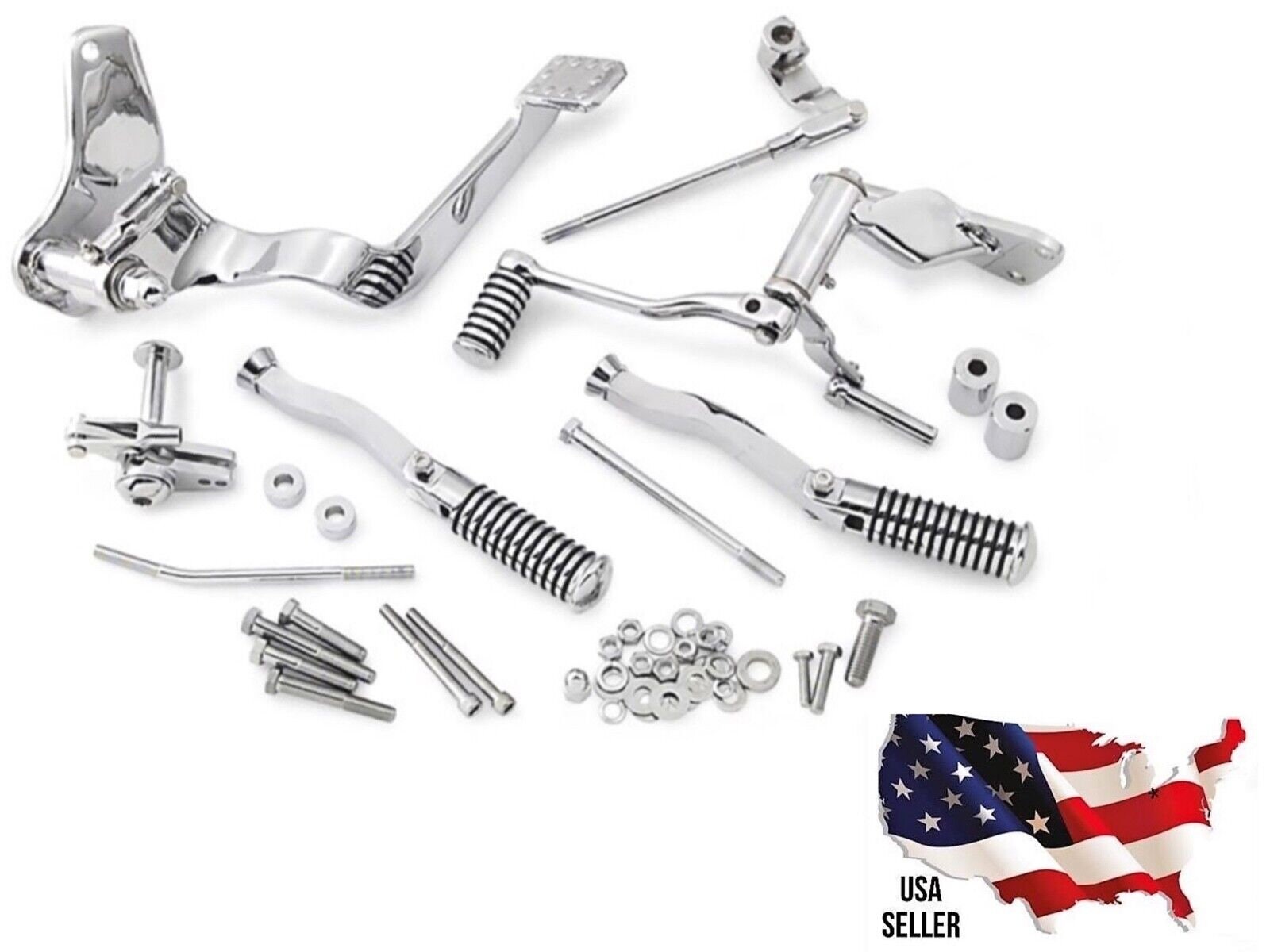 Harley Chrome Forward Controls V Twin 82-1994 22-1035 FXR SUPER GLIDE ...