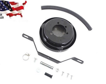 Harley V-Twin 34-0512 Black Air Cleaner Softail Dyna Electra Glide 1984-1989 FX shovelhead sportster