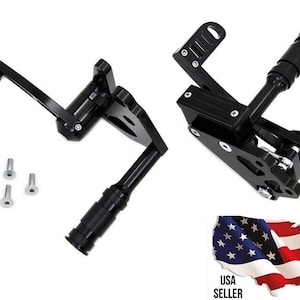 Harley 22-0782 Black Forward Controls Foot Pegs 82-94 SUPER GLIDE Brake Shifter FX fxr