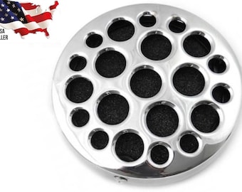 Harley Drilled Hole Air Cleaner Softail Dyna Electra Glide 34-0762 Sportster XL 883 1200 carburetor efi fatboy heritage