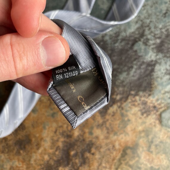 calvin klein silver tie