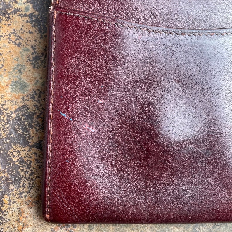 Cartier-Geldbeutel für Damen, authentisch, Vintage-Accessoires, Designer-Luxusgeschenk für Sie, kostenloser weltweiter Versand, burgunderfarbenes Leder im Retro-Stil Bild 6