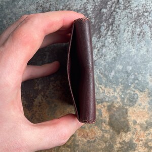 Cartier Money Pouch Women's Authentic / Vintage Accesories Designer Luxury Gift for Her / Free Worldwide Shipping / Burgundy Leather Retro zdjęcie 7