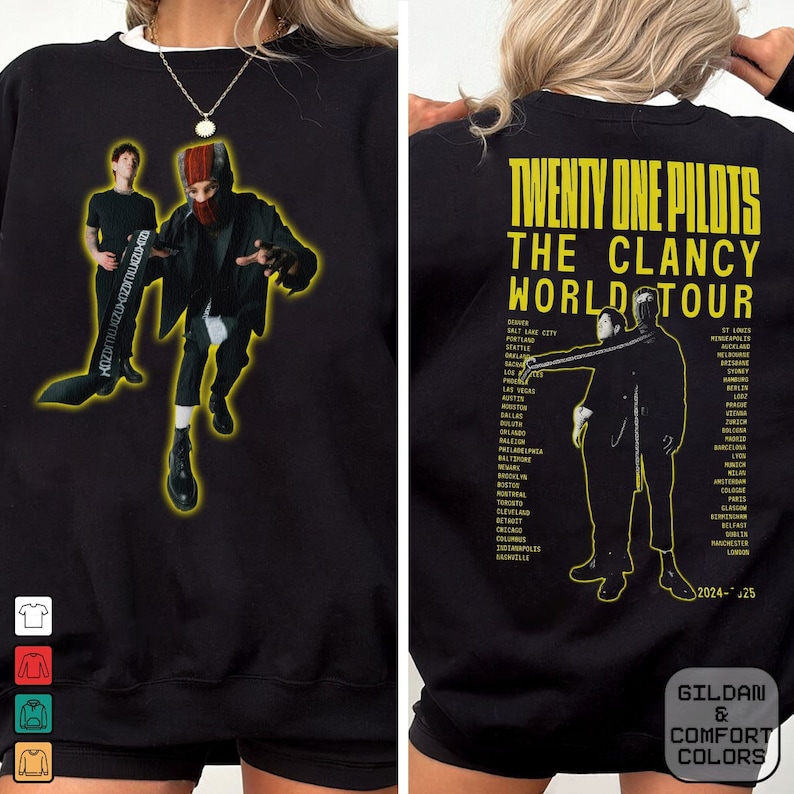 Twenty One Pilots 20242025 the Clancy World Tour Shirt, Twenty One Pilots 2024 Concert, 21