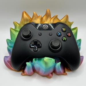 Flame Xbox/PlayStation Controller Holder: Gamer Desk Accessory