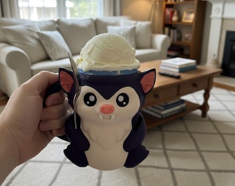 Bat Ice Cream Pint Holder | Dessert Sleeve, Spoon Rest