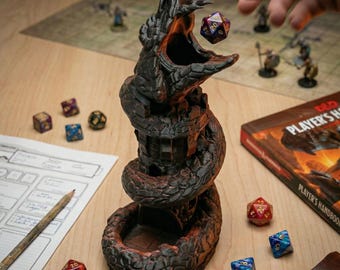 Snake Dice Tower | 3D Printed Serpent Roller for DnD & RPG