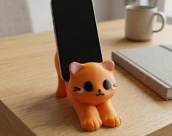 Cat Phone Stand, Tablet Holder, Game Controller Stand, Cute Cat Gift