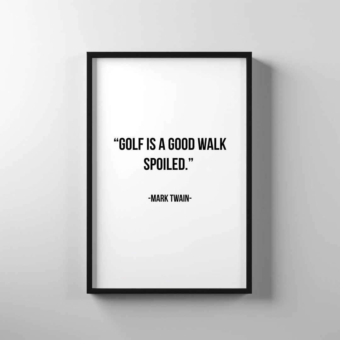 Golf Quote Poster 