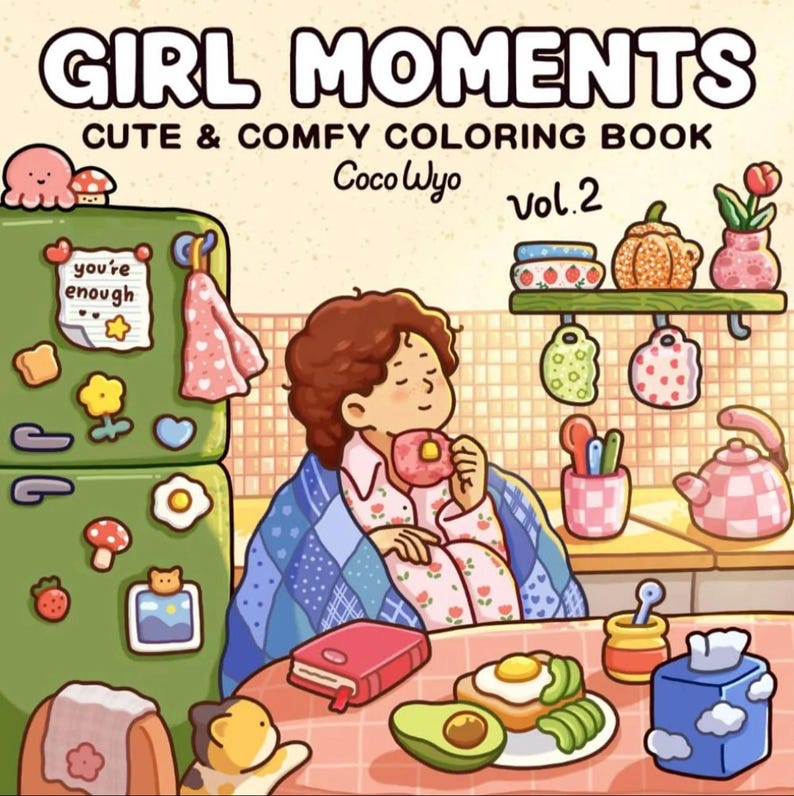 girl moments coco wyo style coco wyo pdf, Printable Coloring,Coco Wyo,Coloring Pages,Coco Wyo Pdf,Cozy Coloring,Girl Moments,Cute Coloring Book,Coloring for Kids,Coloring for Adults,Coco Wyo Bundle,Bold and Easy
Cozy Vibes