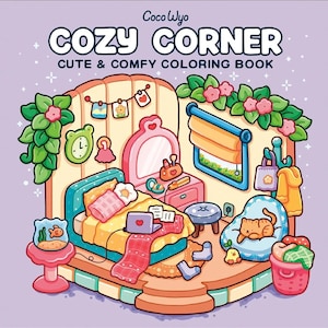 cozy corner, Printable Coloring,Coco Wyo,Coloring Pages,Coco Wyo Pdf,Cozy Coloring,Girl Moments,Cute Coloring Book,Coloring for Kids,Coloring for Adults,Coco Wyo Bundle,Bold and Easy
Cozy Vibes