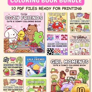 Mega Coloring Bundle VOL. 2 – Coloring Book for Kids & Adults (Printable PDF) Coco Wyo