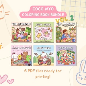 Mega Coloring Bundle VOL. 2 – Coloring Book for Kids & Adults (Printable PDF) Coco Wyo
