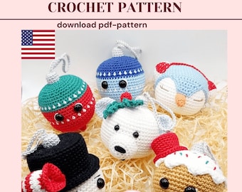 Crochet Christmas Bauble Ornaments Pattern: Holiday Tree Decor (PDF Pattern)