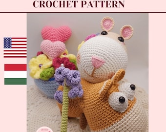 Crochet Hamster Couple Pattern: Amigurumi Toy (PDF Pattern)