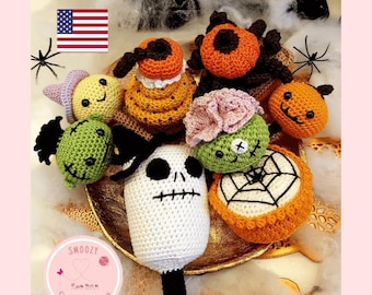 Halloween Crochet Pattern: Treats & Sweets Play Food Set (PDF Pattern)