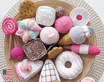 Sweet Treats Crochet Pattern: Amigurumi Food Set (PDF Pattern)