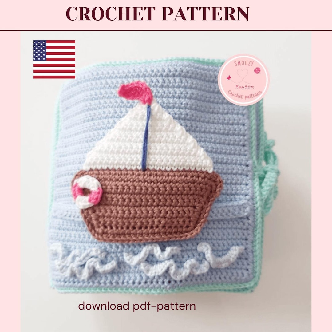Seaside Quiet Book Crochet Pattern, Amigurumi Sensory Toy (PDF Pattern ...