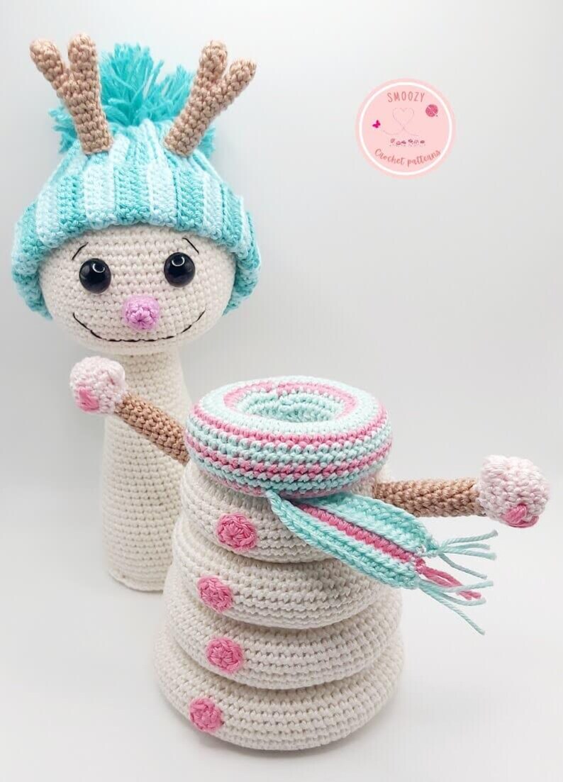 Patterns Snowman Stack Snowman Stacking Toy Crochet Pattern, Amigurumi (PDF Pattern) - Etsy